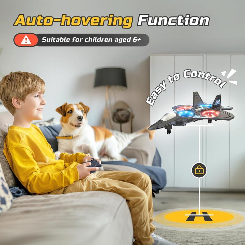 Remote-Controlled Flying Toy Jet with 360-Degree Loops and LED Lights, Shockproof — photo 7