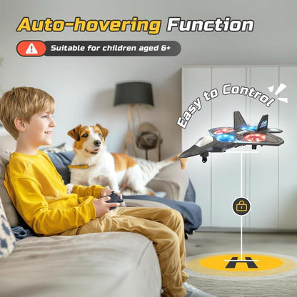 Remote-Controlled Flying Toy Jet with 360-Degree Loops and LED Lights, Shockproof — photo 7