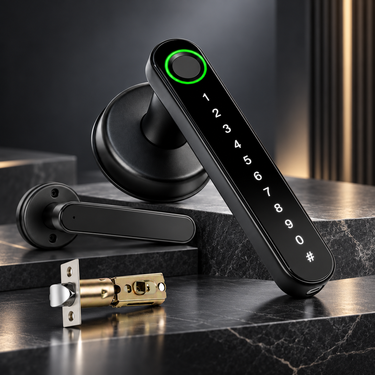 Fingerprint Door Lock Smart Biometric Keyless Entry System — photo 1