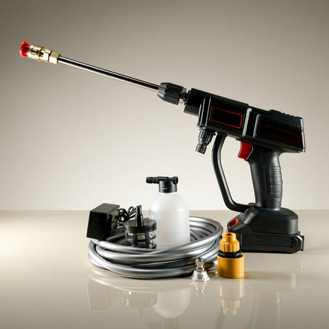 Cordless Battery-Powered Pressure Washer | Portable Outdoor Surface Cleaner, Adjustable Spray — photo 13