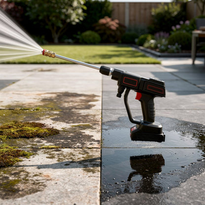 Cordless Battery-Powered Pressure Washer | Portable Outdoor Surface Cleaner, Adjustable Spray — photo 2
