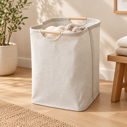 Foldable Laundry Basket Breathable Storage Organiser — photo 1