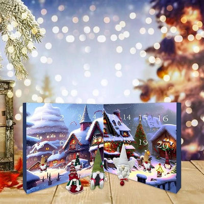 Plush Gnome Advent Calendar – Handmade Fabric Christmas Countdown with 3 Plush Elves & 21 Surprises, Reusable, 3 Styles — photo 2