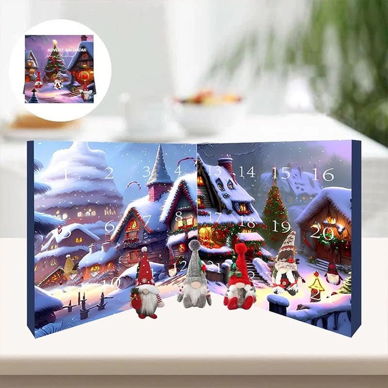 Plush Gnome Advent Calendar – Handmade Fabric Christmas Countdown with 3 Plush Elves & 21 Surprises, Reusable, 3 Styles — photo 9