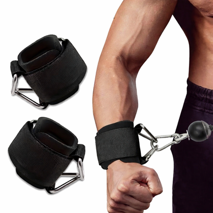Adjustable Anti Slip Weight Lifting Wrist Straps in Durable Nylon for Deadlifts, Rows and Pull Ups — photo 2
