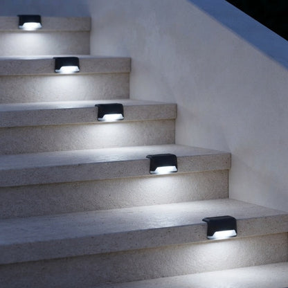Solar Step Lights, 8-Piece Set with Dusk Sensor - Warm or Cool White — photo 7