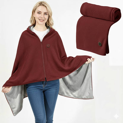 USB C Heated Shawl Blanket with Eight Heating Zones and Three Heat Levels — photo 9