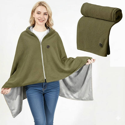 USB C Heated Shawl Blanket with Eight Heating Zones and Three Heat Levels — photo 7