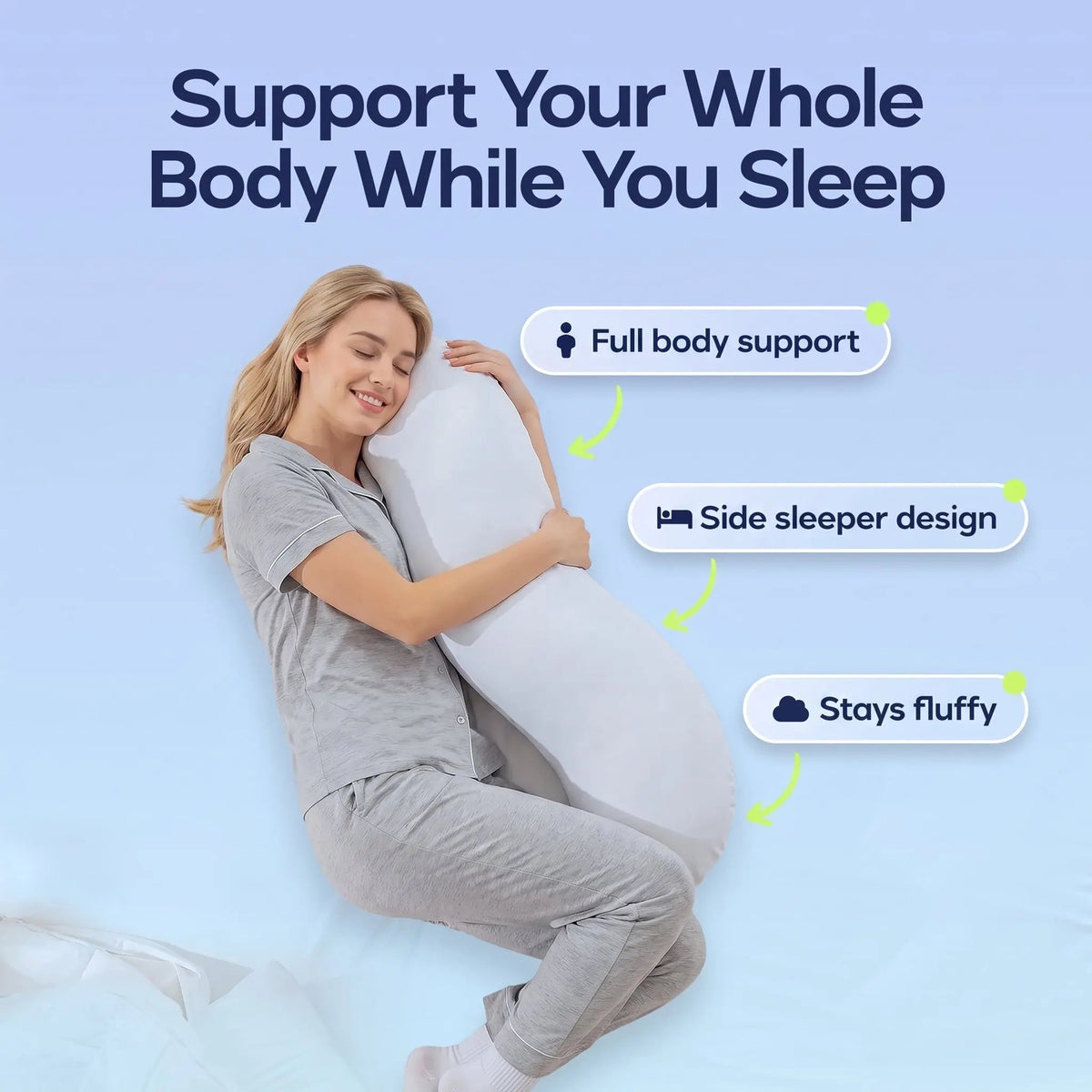 Slumblr® Snuggle Pillow For Side Sleepers — photo 10