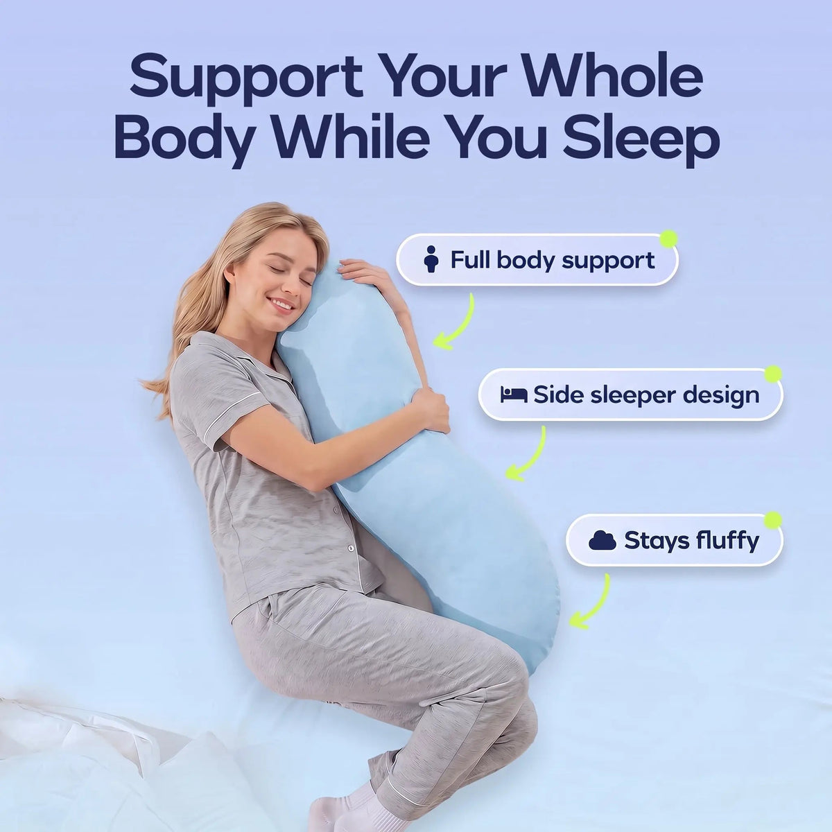 Slumblr® Snuggle Pillow For Side Sleepers — photo 8