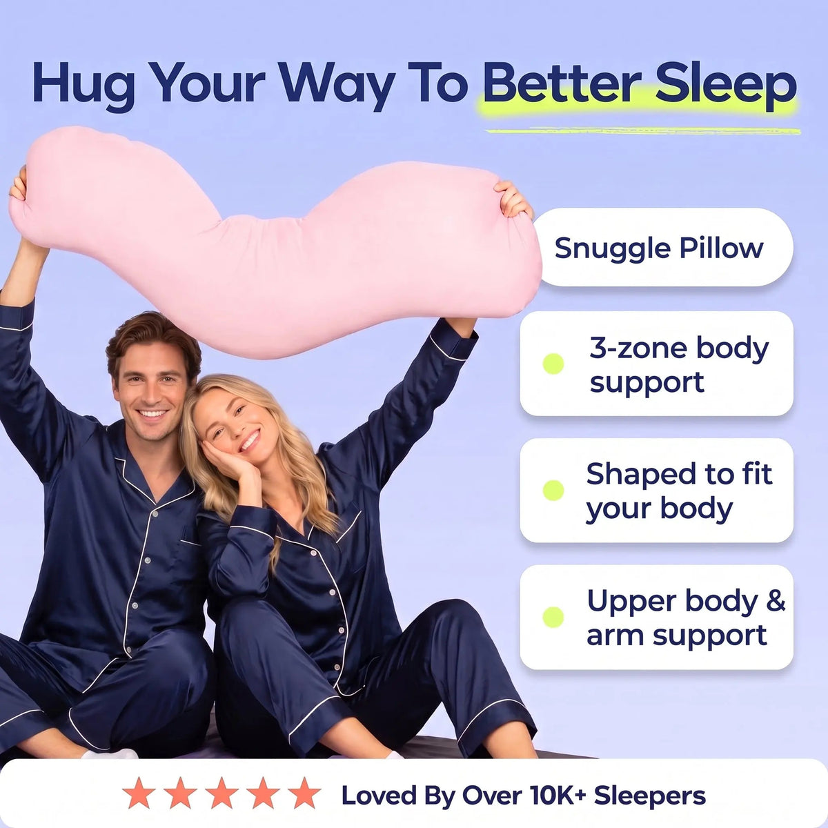 Slumblr® Snuggle Pillow For Side Sleepers — photo 2
