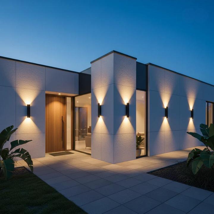 LED Outdoor Wall Light Up & Down, IP65, Aluminium, Black/White, 10–41 cm — photo 6