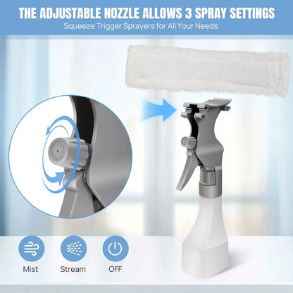 Handheld Electric Window Cleaner and Vacuum Mop - Portable 2-in-1 Glass Squeegee with Water Spray and Suction for Household and Outdoor Use - Unisex — photo 3