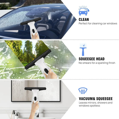 Handheld Electric Window Cleaner and Vacuum Mop - Portable 2-in-1 Glass Squeegee with Water Spray and Suction for Household and Outdoor Use - Unisex — photo 5