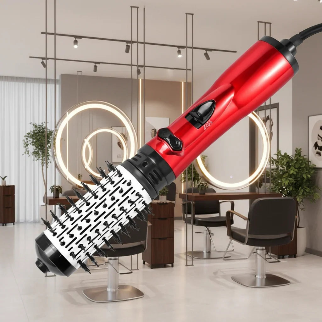 3-in-1 Hot Air Brush – Hair Dryer Brush, Volumiser & Curler with Ionic Technology, 3 Speeds & Multiple Heat Settings — photo 1