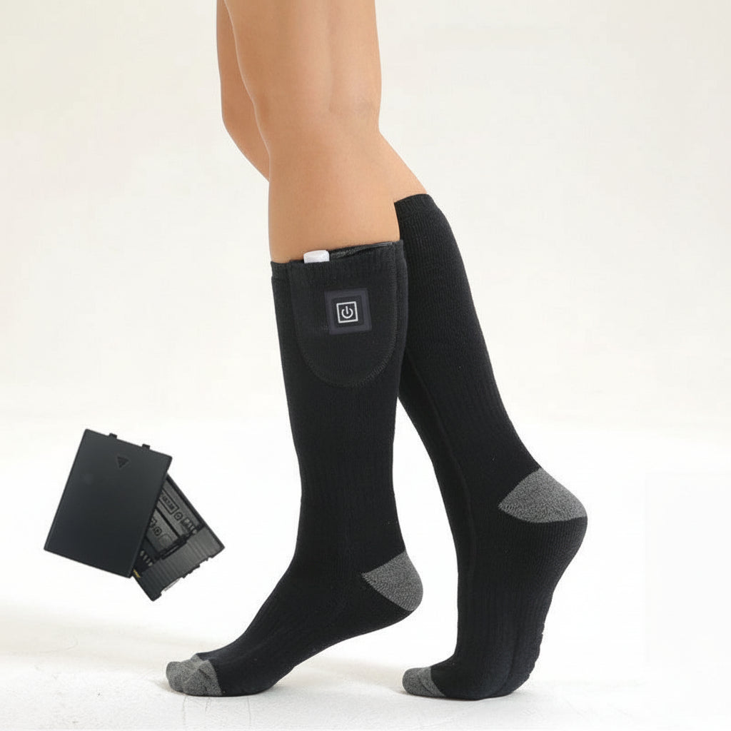Rechargeable Heated Socks - Electric Thermal Foot Warmers with Toe Heating Zones — photo 4