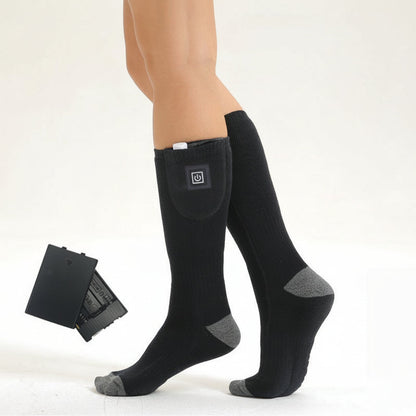 Rechargeable Heated Socks - Electric Thermal Foot Warmers with Toe Heating Zones — photo 4