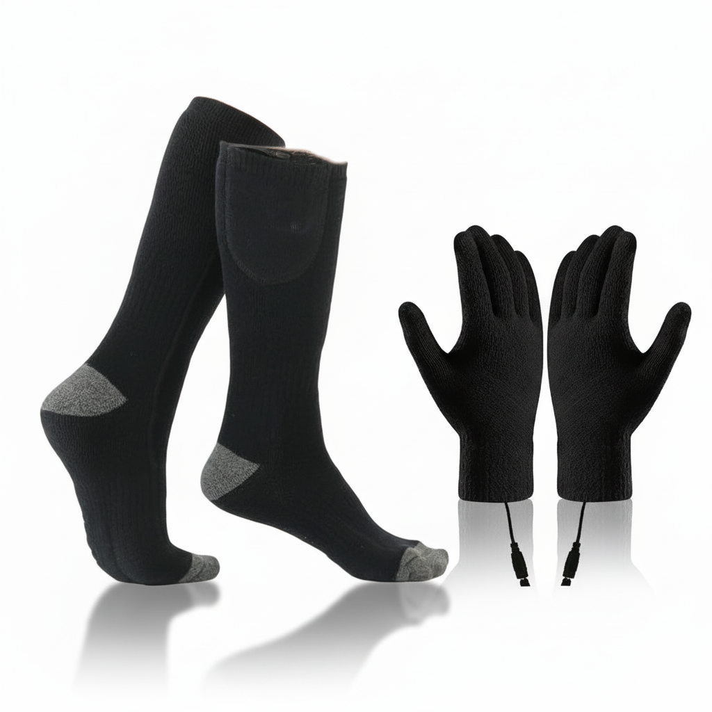 Rechargeable Heated Socks - Electric Thermal Foot Warmers with Toe Heating Zones — photo 3