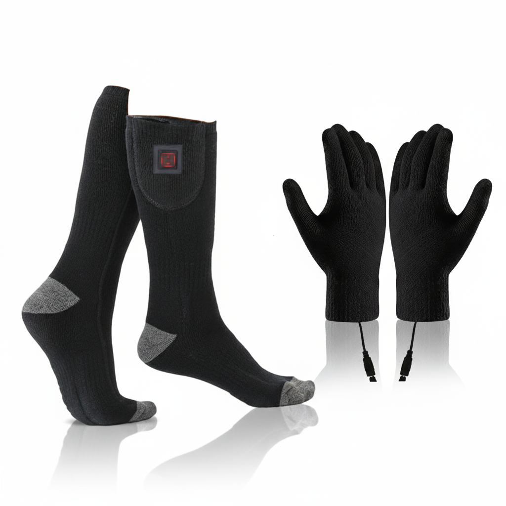 Rechargeable Heated Socks - Electric Thermal Foot Warmers with Toe Heating Zones — photo 5