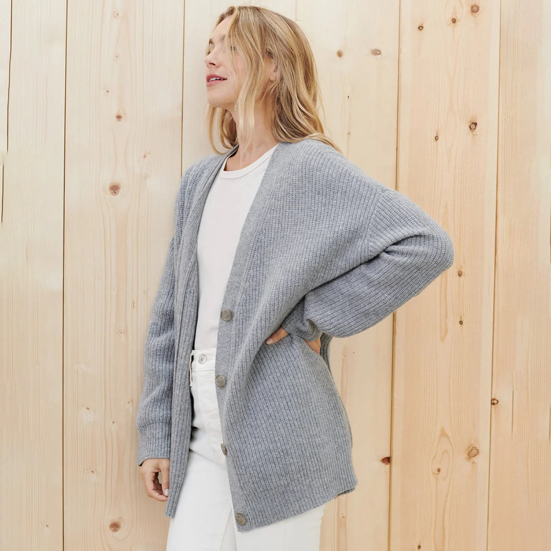 Womens Oversized Soft Knit Cashmere Cardigan — photo 5