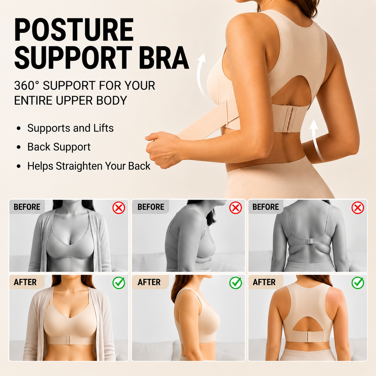 Supportive Posture-Correcting Bra — photo 4