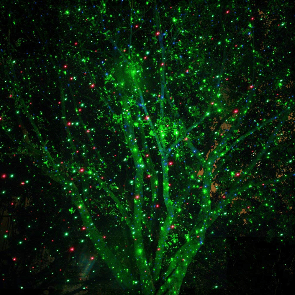 Outdoor Christmas Laser Light Projector with Red and Green LED Patterns — photo 5