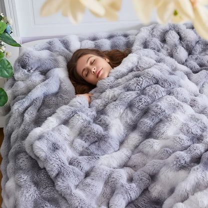 Slumblr® Cozy Faux Rabbit Fleece Throw Blanket — photo 3