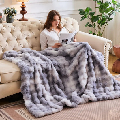 Slumblr® Cozy Faux Rabbit Fleece Throw Blanket — photo 2
