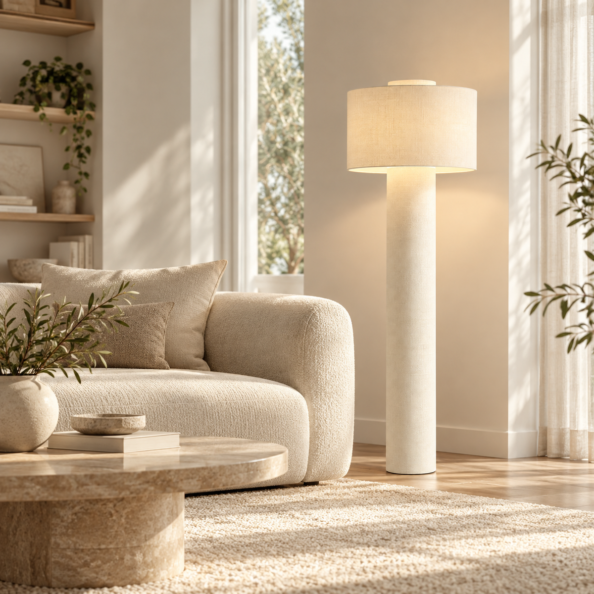 Indirect Lighting Floor Lamp - Tall Decorative Design — photo 2