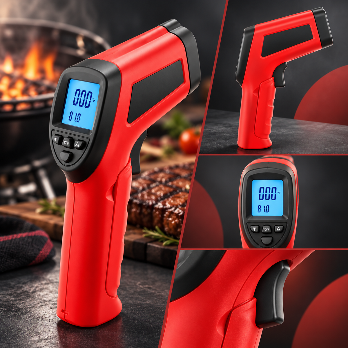 Infrared Surface Thermometer for Grilling and Cooking — photo 3