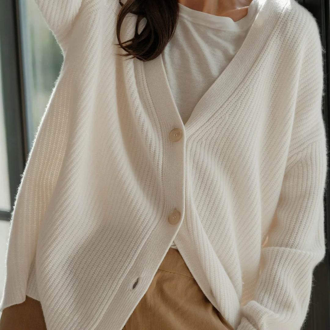 Womens Oversized Soft Knit Cashmere Cardigan — photo 7