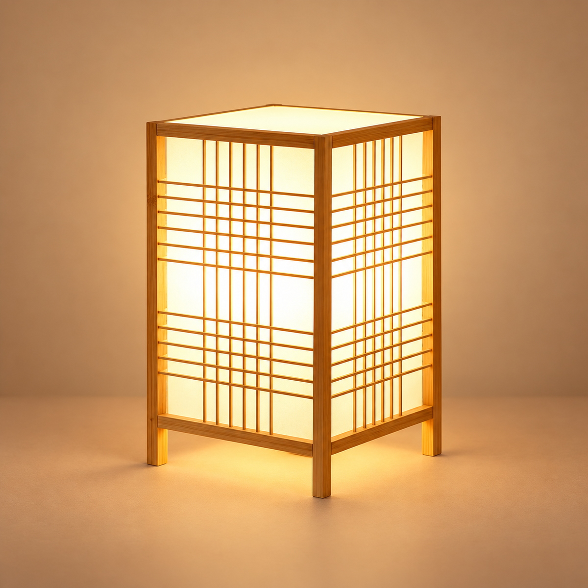 Japanese Soft Light Bamboo Table Lamp Zen Style — photo 2