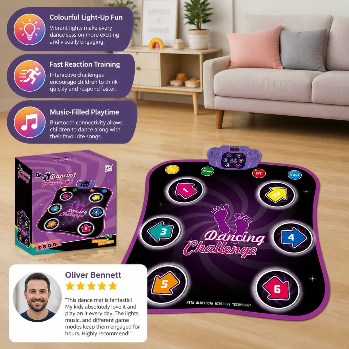 Light-Up Dance Mat — photo 4