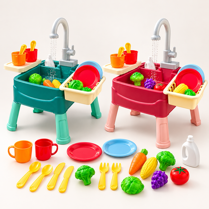 Kids Sink Playset Accessories Indoor Outdoor Pretend Toy — photo 5