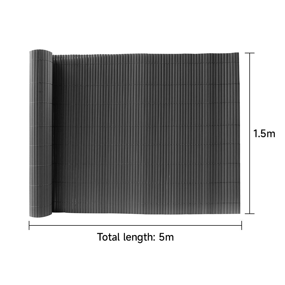 Dark Grey Garden Fence Outdoor Privacy Screen — photo 10