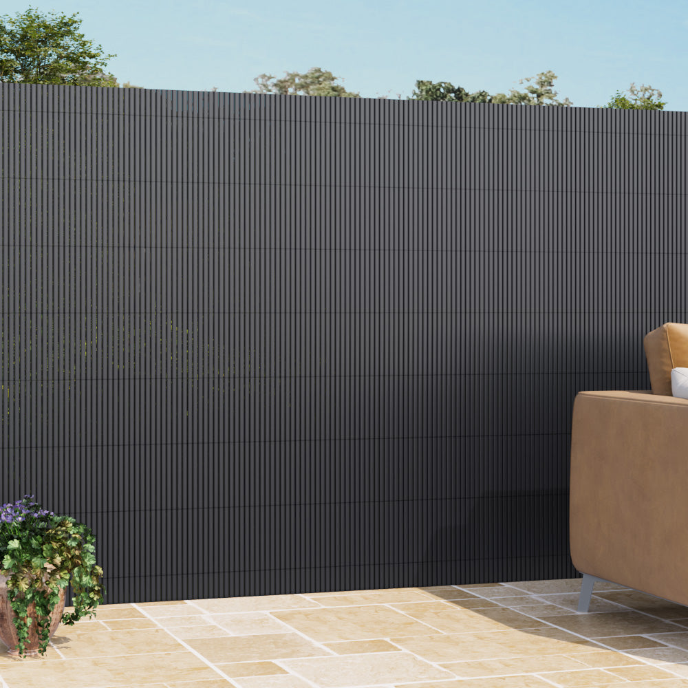 Dark Grey Garden Fence Outdoor Privacy Screen — photo 4