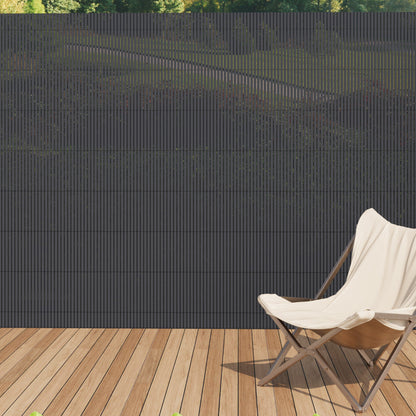 Dark Grey Garden Fence Outdoor Privacy Screen — photo 1