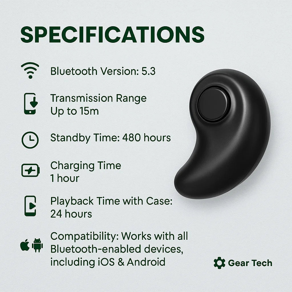Ergonomic Sleep Earbuds for Side Sleepers, Bluetooth 5.3 Wireless — photo 5