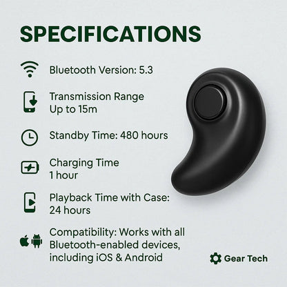 Ergonomic Sleep Earbuds for Side Sleepers, Bluetooth 5.3 Wireless — photo 5