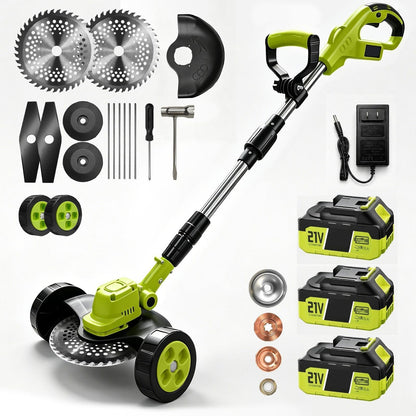 3-in-1 Cordless Lawn Mower & Edger with 2 Batteries — photo 9