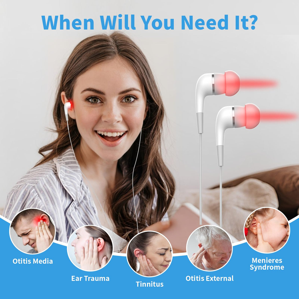 650NM Red Light Ear Therapy Device — photo 2