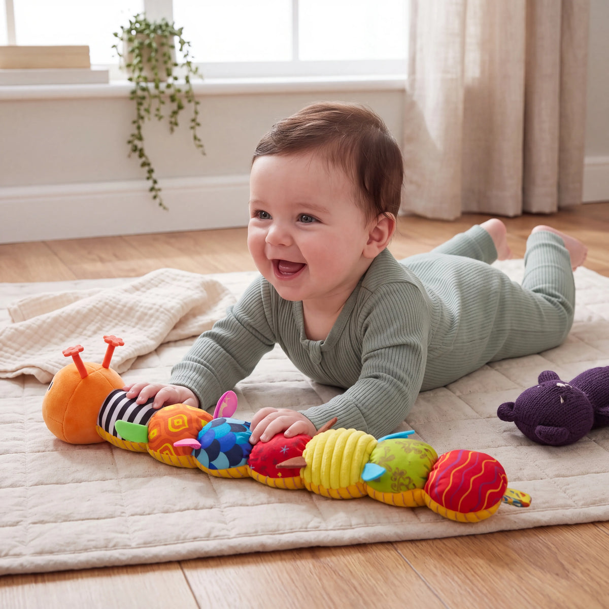 Musical Caterpillar Sensory Baby Toy — photo 2