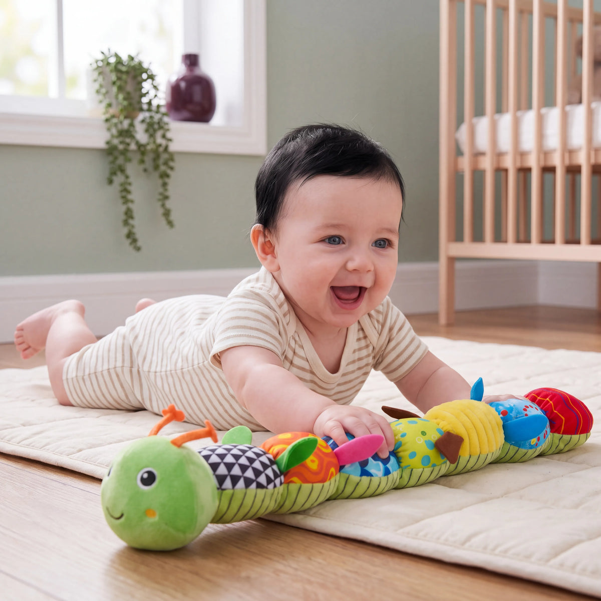 Musical Caterpillar Sensory Baby Toy — photo 3
