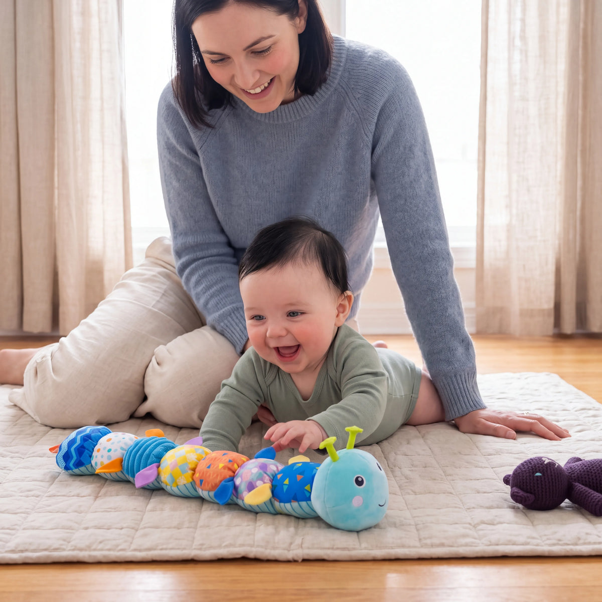 Musical Caterpillar Sensory Baby Toy — photo 5