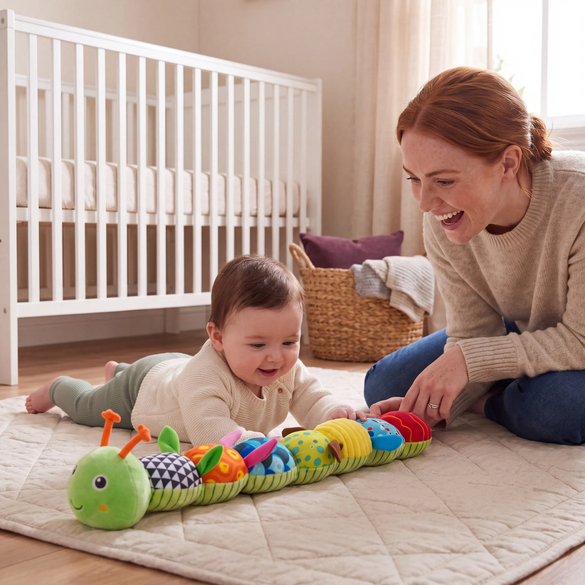 Musical Caterpillar Sensory Baby Toy — photo 11