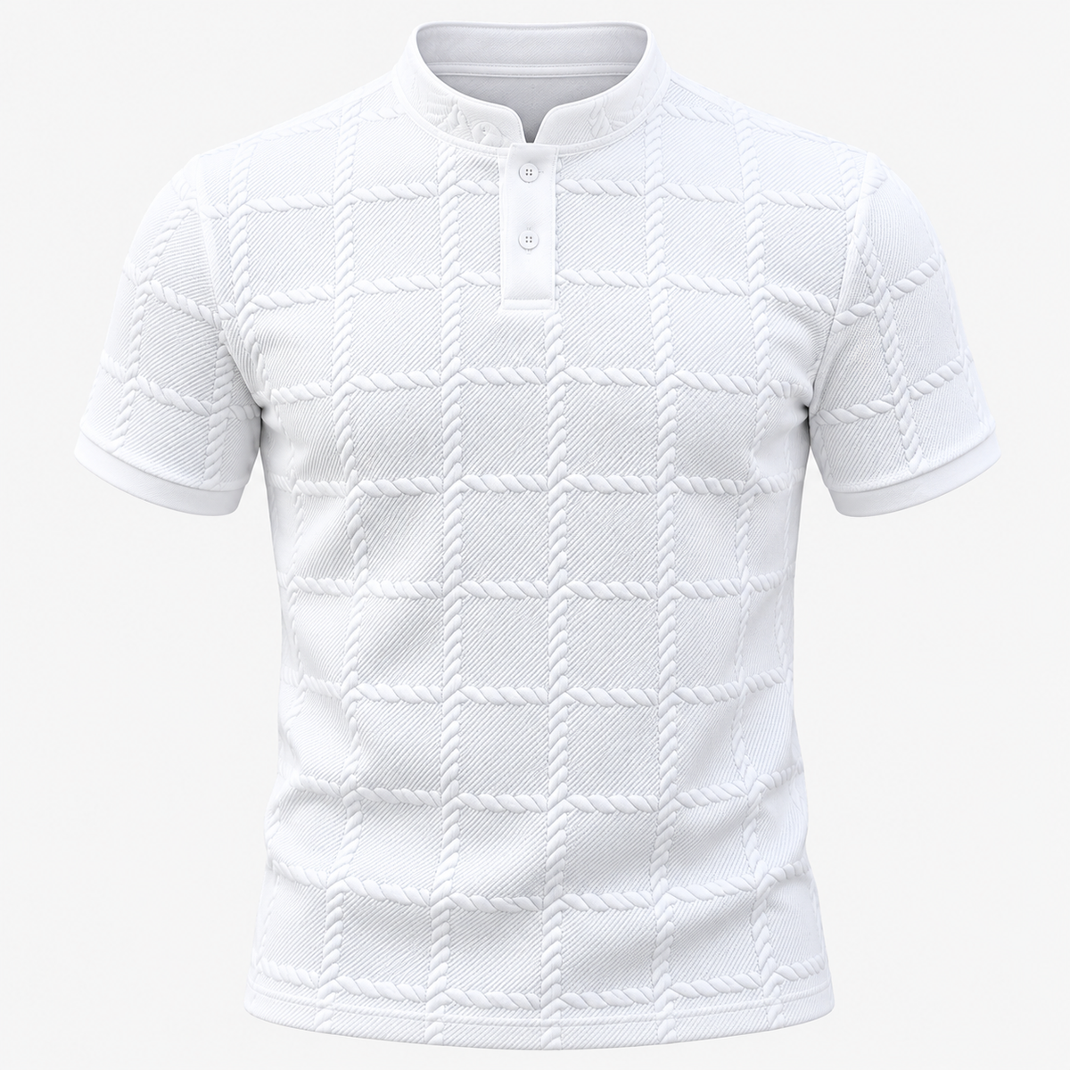 Men's Short Sleeve Henley Shirt Casual | Summer Wear — photo 2