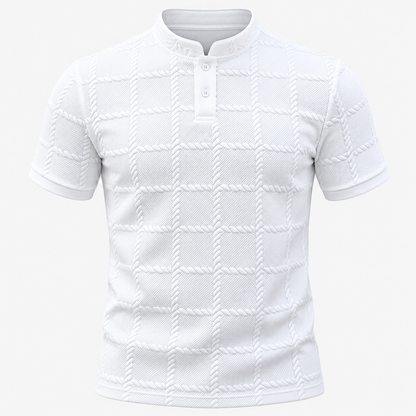 Men's Short Sleeve Henley Shirt Casual | Summer Wear — photo 2