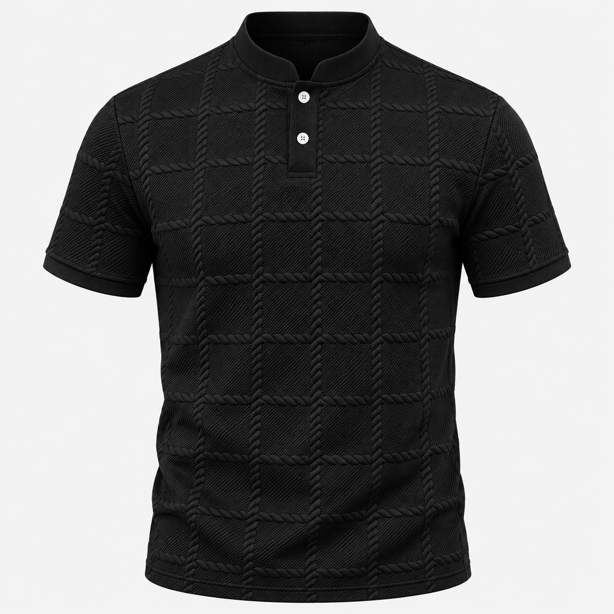 Men's Short Sleeve Henley Shirt Casual | Summer Wear — photo 3