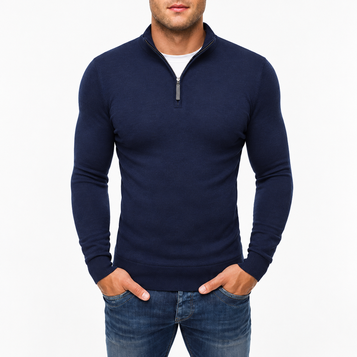 Men's Trendy Stand-Collar Sweater High Fashion | Casual Wear — photo 3