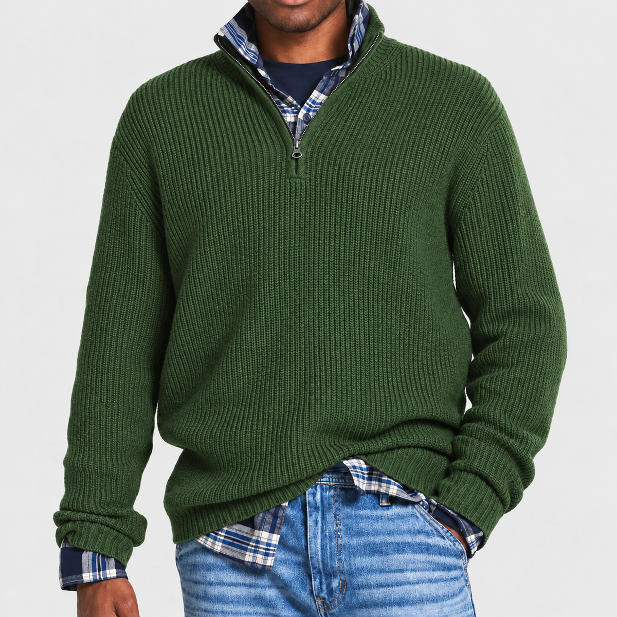 Men's Versatile Business Casual Zipper Sweater | Office Wear — photo 6